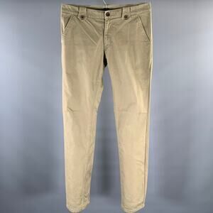 PS by PAUL SMITH Size 34 Khaki Heather Cotton Slim Fit Casual Pants